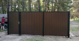 Купить распашные ворота из профнастила Кызыл, цена от 2805 руб.
